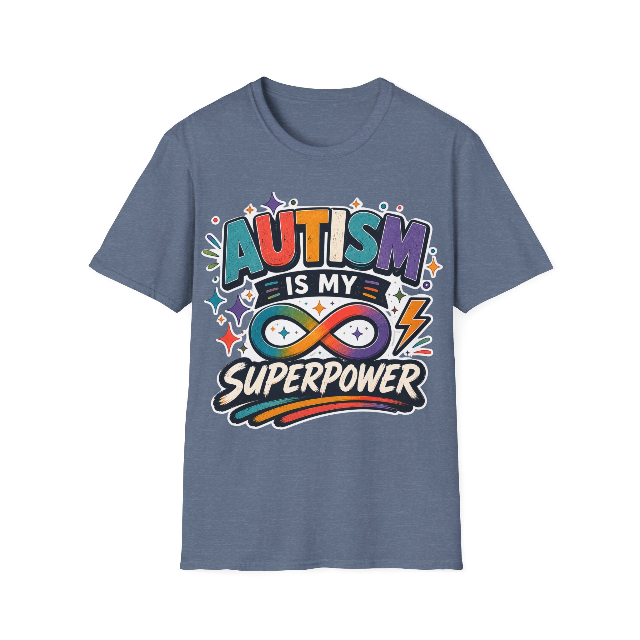 Autism Is My Superpower Shirt Autism Awareness T Shirt Autism Acceptance Tee Infinity Heart Puzzle Design Neurodiversity Gift Unisex