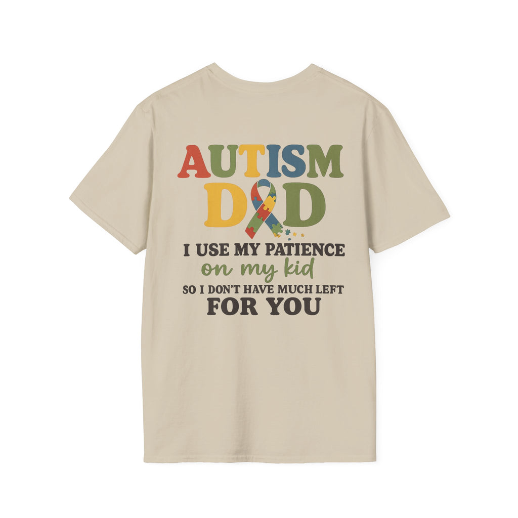 Autism Dad T-Shirt | Rainbow Puzzle Support Tee