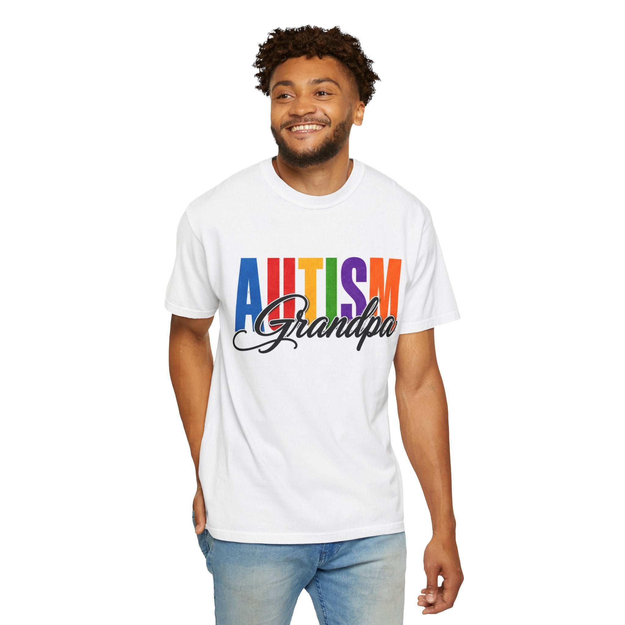 Autism Grandpa Shirt Proud Autism Grandpa T Shirt Autism Awareness Autism Acceptance Gift Puzzle Heart Special Needs Grandpa Tee