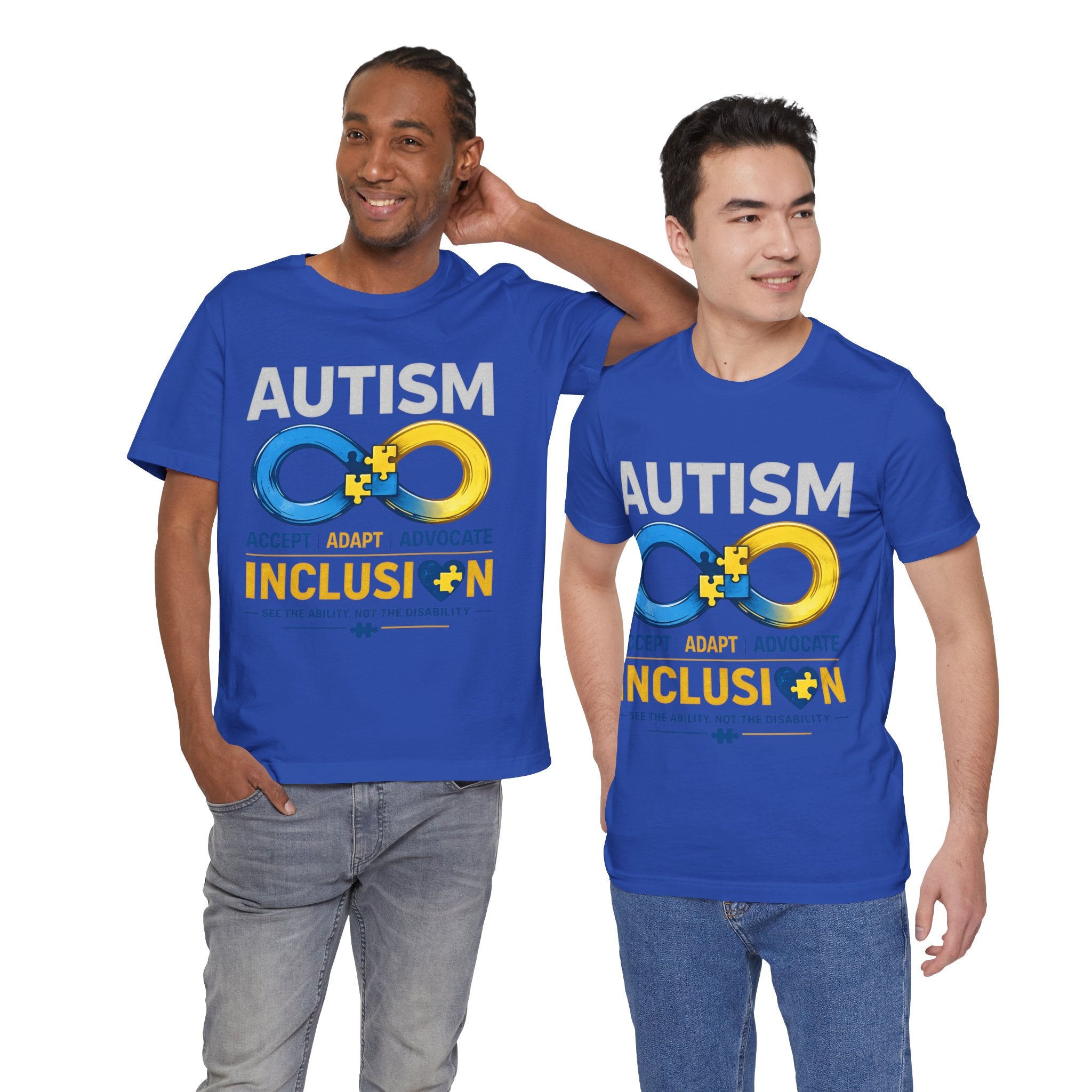 Autism Inclusion Infinity Symbol Tee | Inclusion, Accept Adapt Advocate