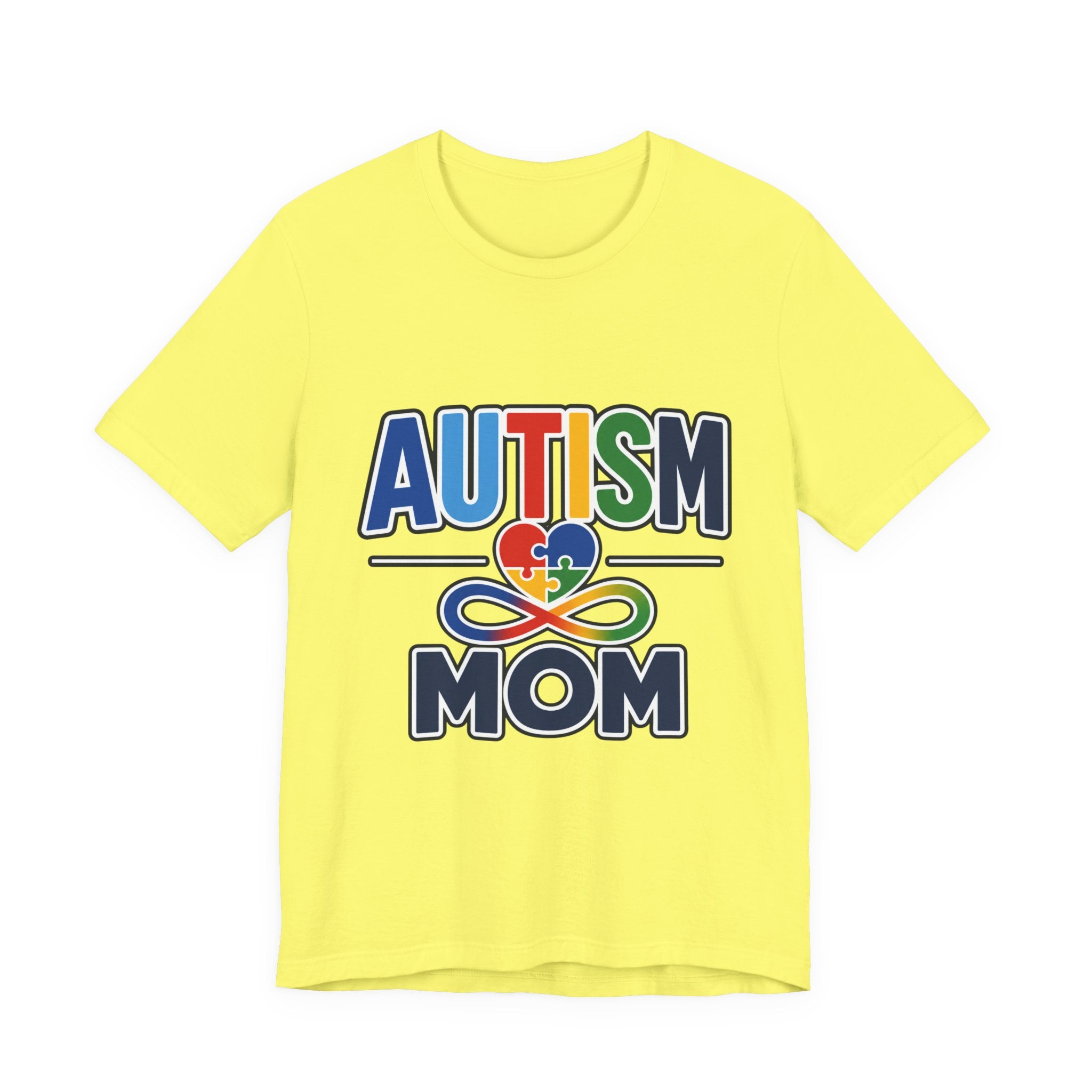 Autism Mom Shirt | Rainbow Puzzle Heart Infinity T-Shirt | Proud Autism Mom Tee | Autism Awareness & Acceptance Gift for Mothers