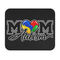 Autism Mom Mouse Pad | Heart Puzzle Support Desk Mat | Autism Awareness Gift | Neurodiversity Office Decor
