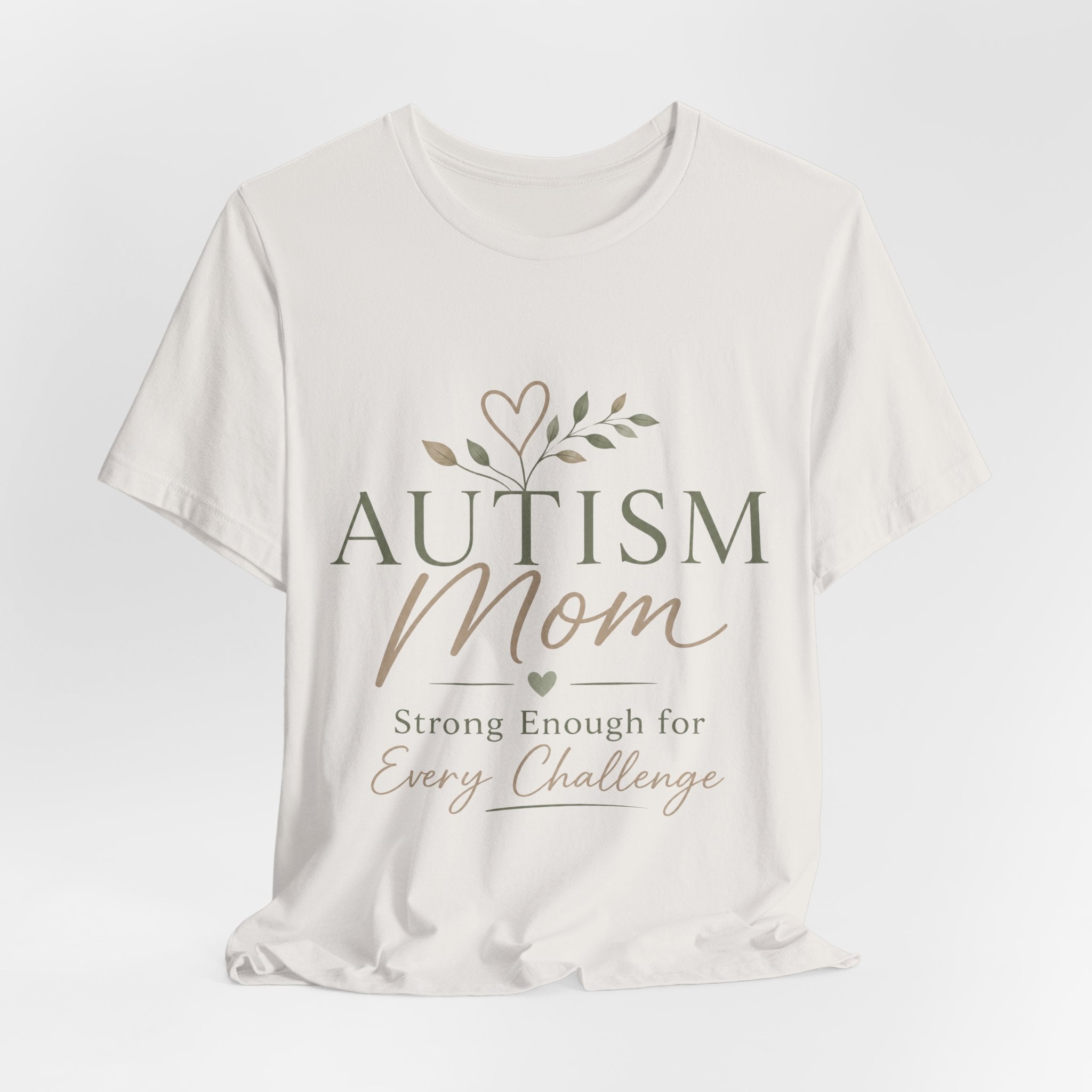 Autism Mom Shirt | Strong Enough for Every Challenge | Autism Acceptance Tee | Special Needs Mom Gift | Neurodiversity Shirt