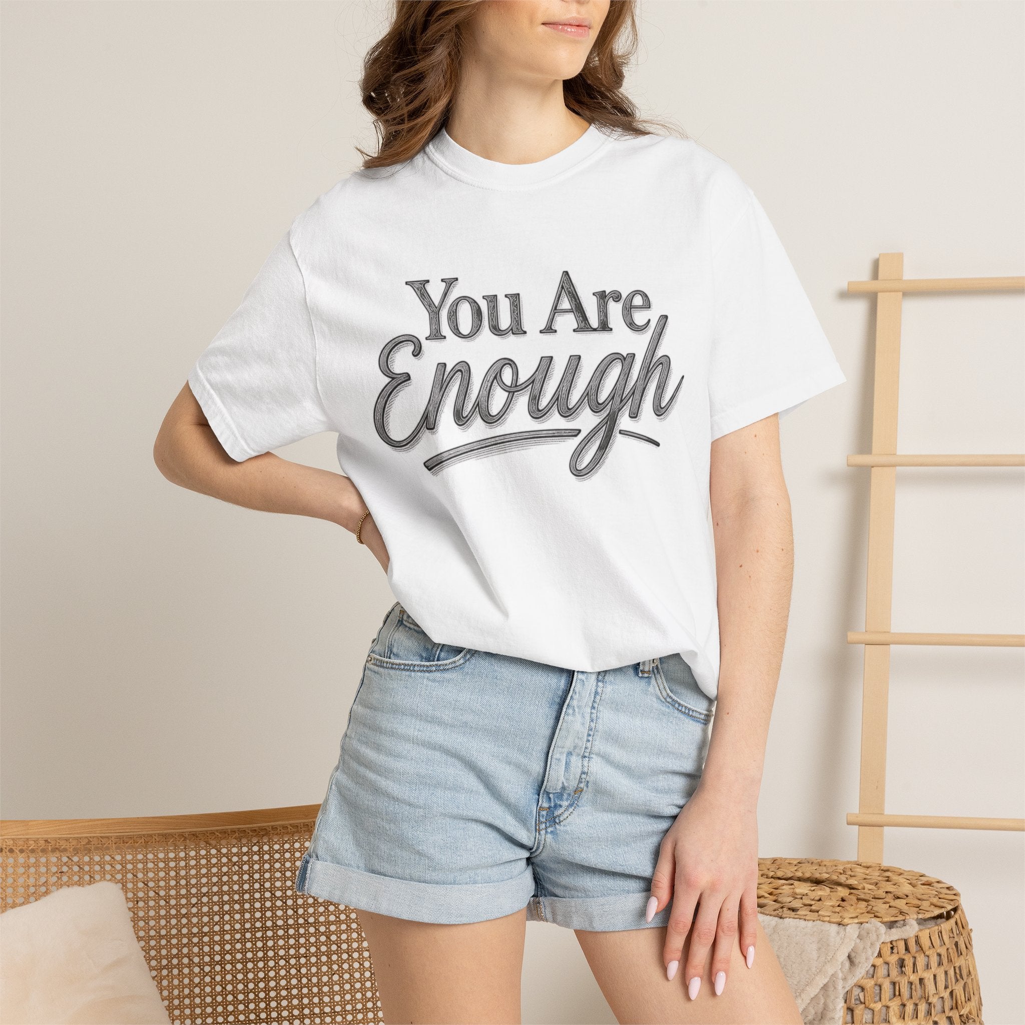 You Are Enough Shirt Inspirational T Shirt Positive Affirmation Tee Mental Health Awareness Shirt Self Love Gift Motivational Apparel