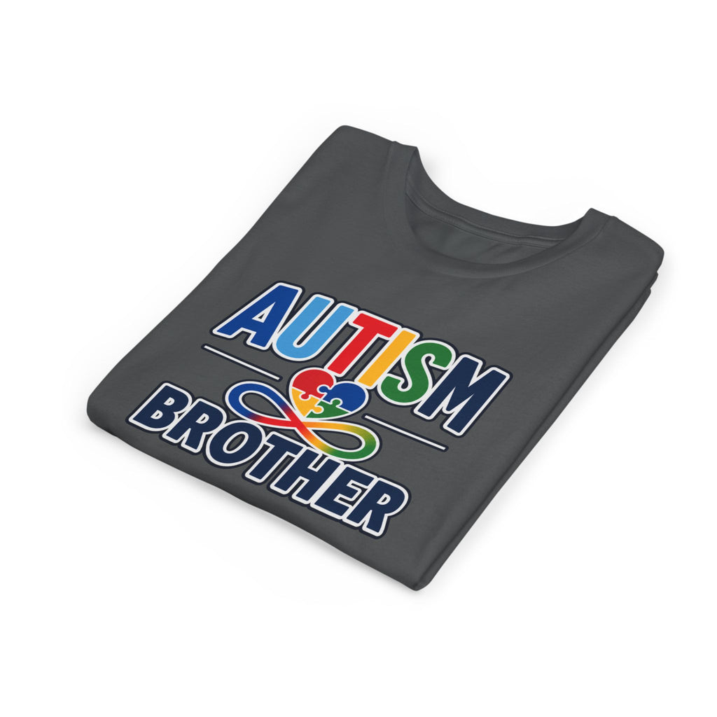 Autism Brother Youth Tee | Puzzle Heart Infinity Awareness Shirt