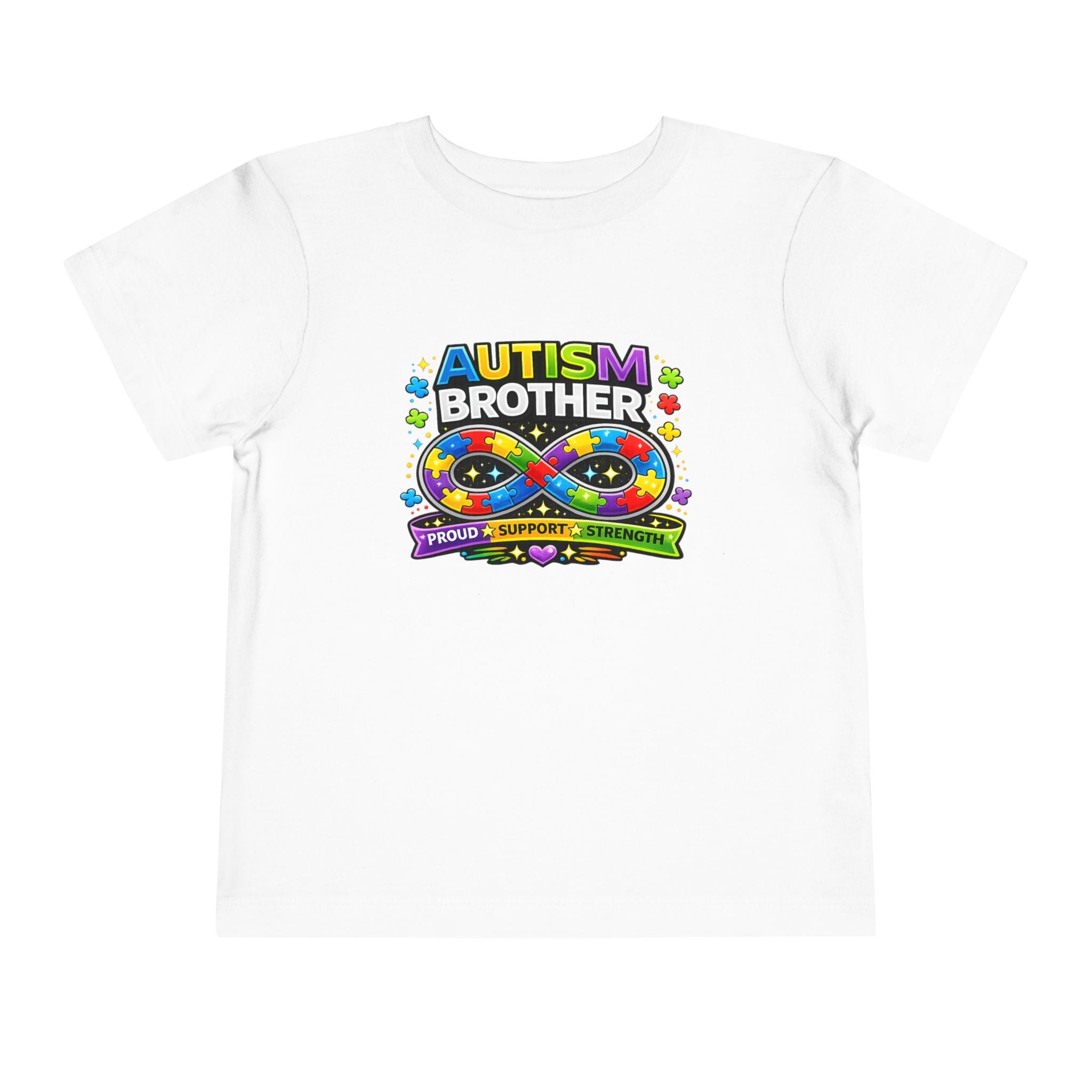 Autism Brother Toddler Tee | Puzzle Ribbon Support