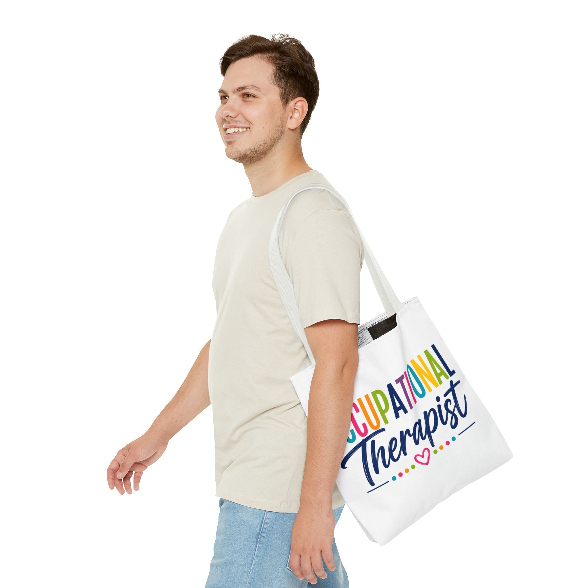 Occupational Therapist Tote Bag | Rainbow Script Healthcare Professional