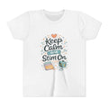 Keep Calm and Stim On Youth Shirt Autism Sensory T Shirt Neurodivergent Kids Tee Fidget Toy Gift Special Needs Awareness