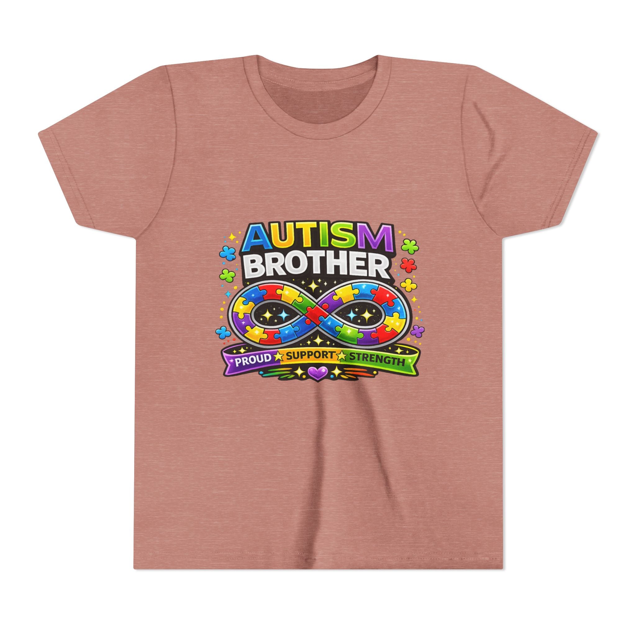 Autism Brother Shirt | Autism Sibling Tee | Infinity Puzzle Shirt | Proud Support Strength | Autism Acceptance Gift for Brother