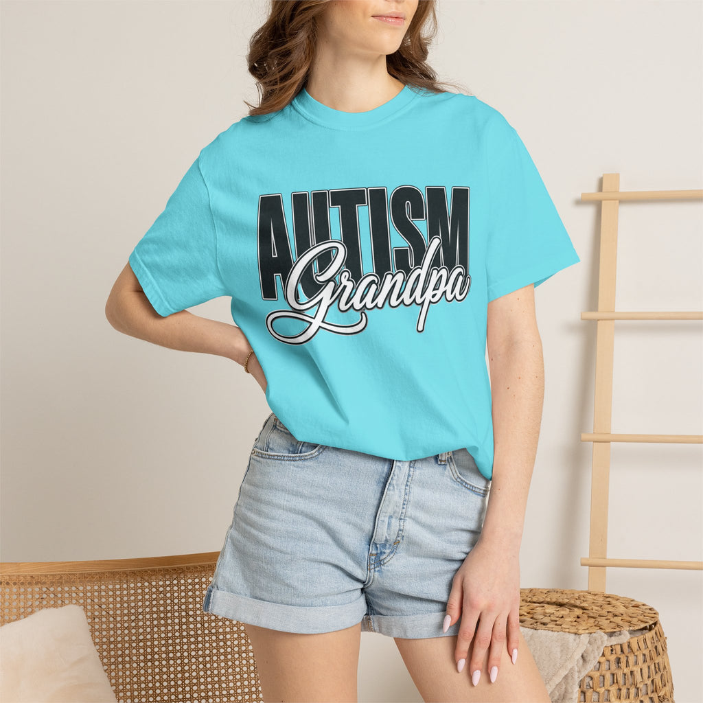 Autism Grandpa Shirt Proud Autism Grandpa T Shirt Autism Awareness Autism Acceptance Gift Puzzle Heart Special Needs Grandpa Tee
