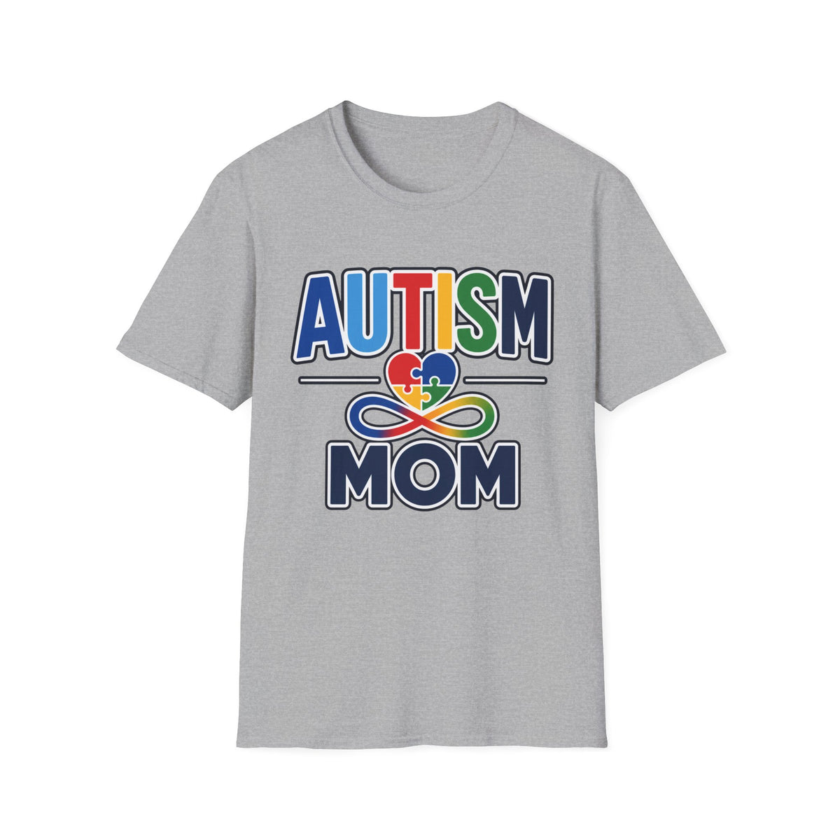 Autism Mom Heart Puzzle Infinity Shirt, Autism Awareness T-Shirt, Autism Acceptance Mom Gift, Neurodiversity Family Apparel