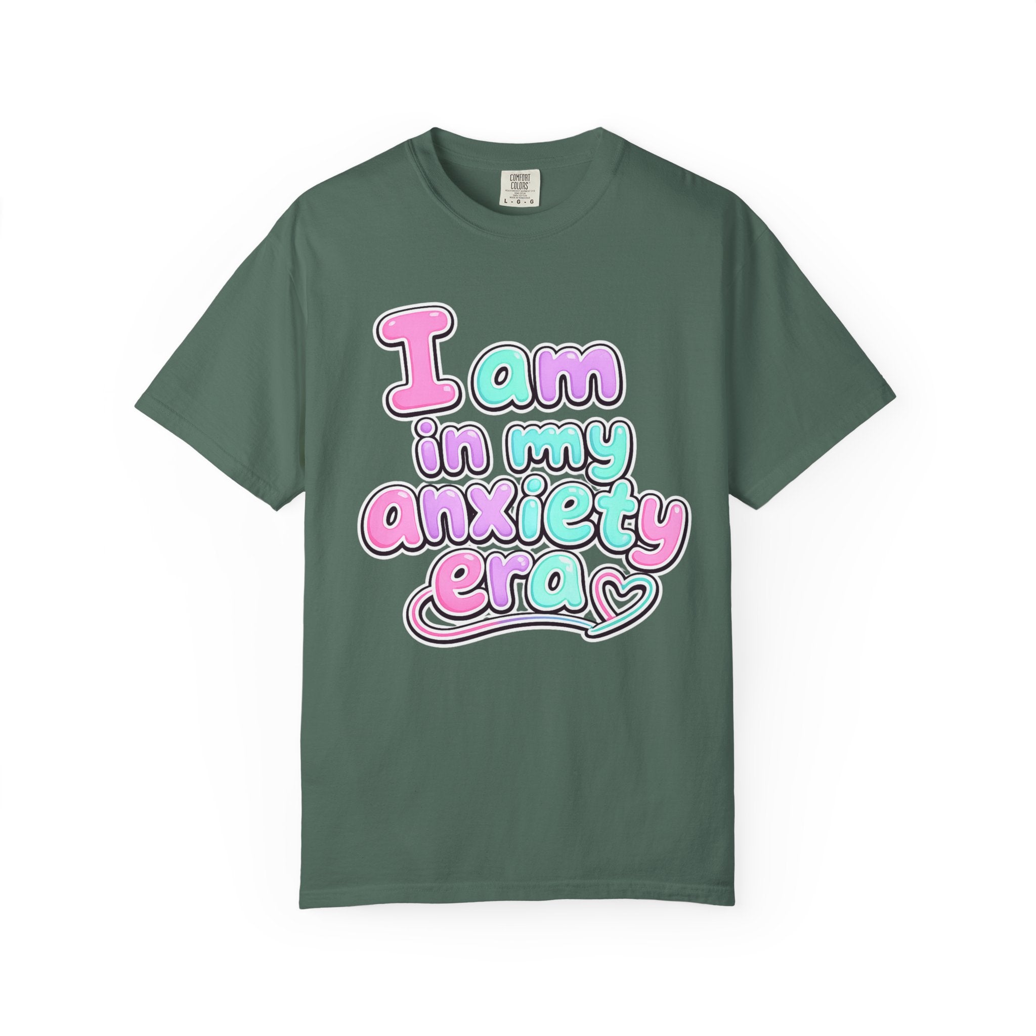 I Am In My Anxiety Era Shirt Anxiety Awareness T Shirt Mental Health Tee Cute Pastel Graphic Shirt Self Care Gift Unisex Apparel