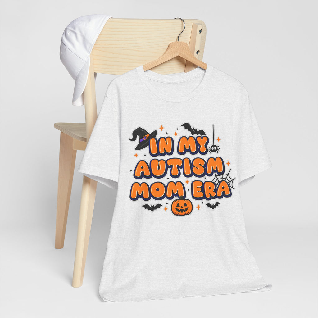 In My Autism Mom Era Tee | Halloween Pumpkin Witch Bat Spiderweb