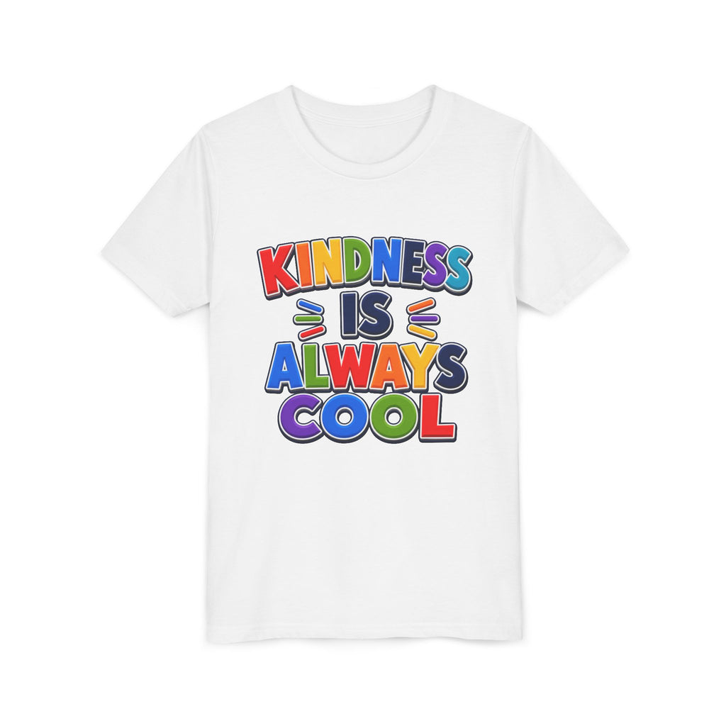 Kindness Is Always Cool Youth Tee | Rainbow Kids Shirt, Positive Message