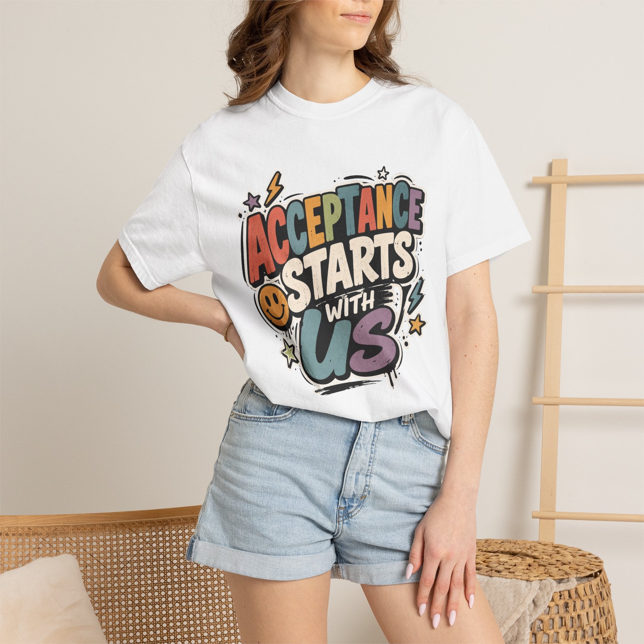 Autism Acceptance Shirt | Puzzle Heart Autism Awareness Shirt, Neurodiversity Inclusion Advocate Gift