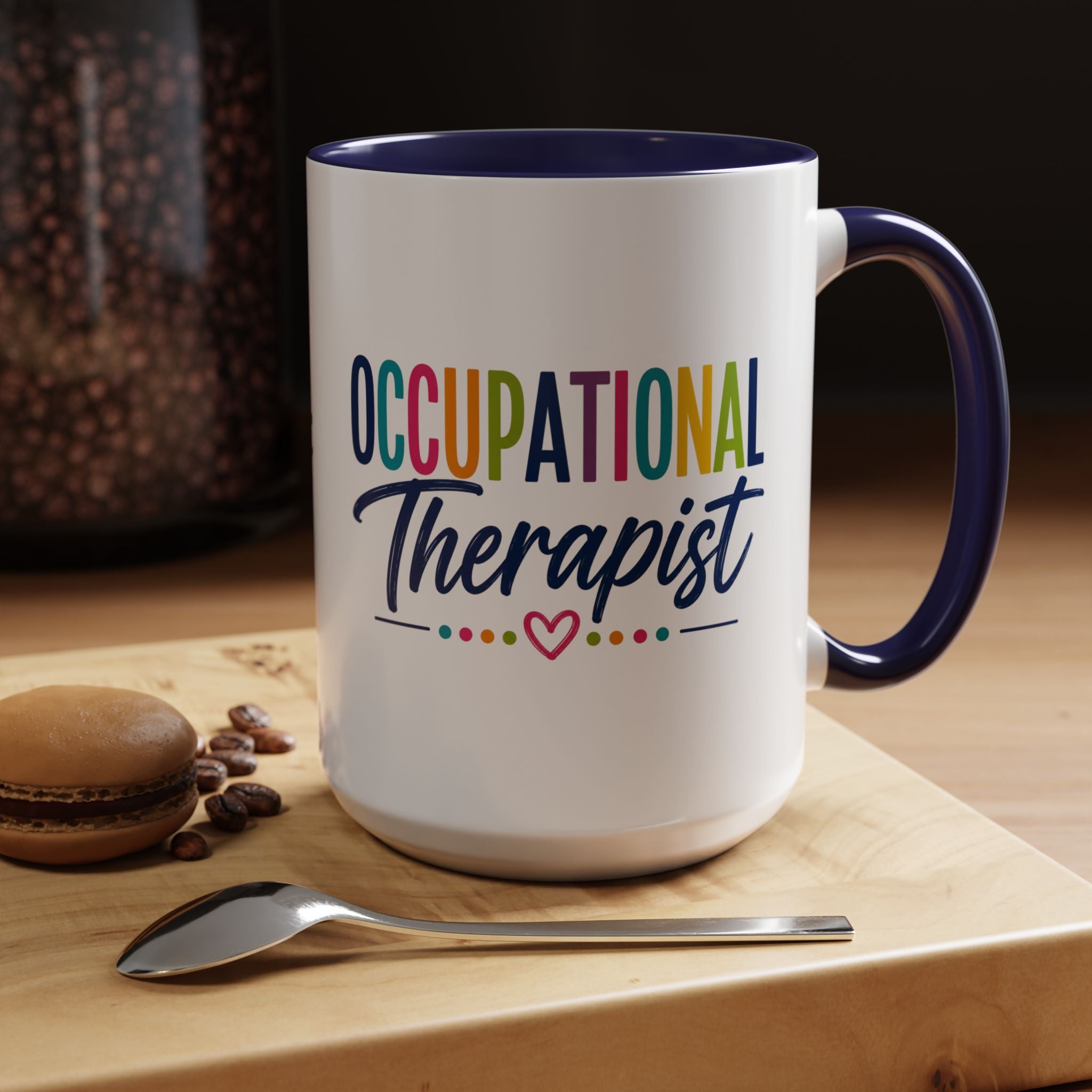 Occupational Therapist Mug | Accent Coffee Mug, Colorful Script 11oz 15oz