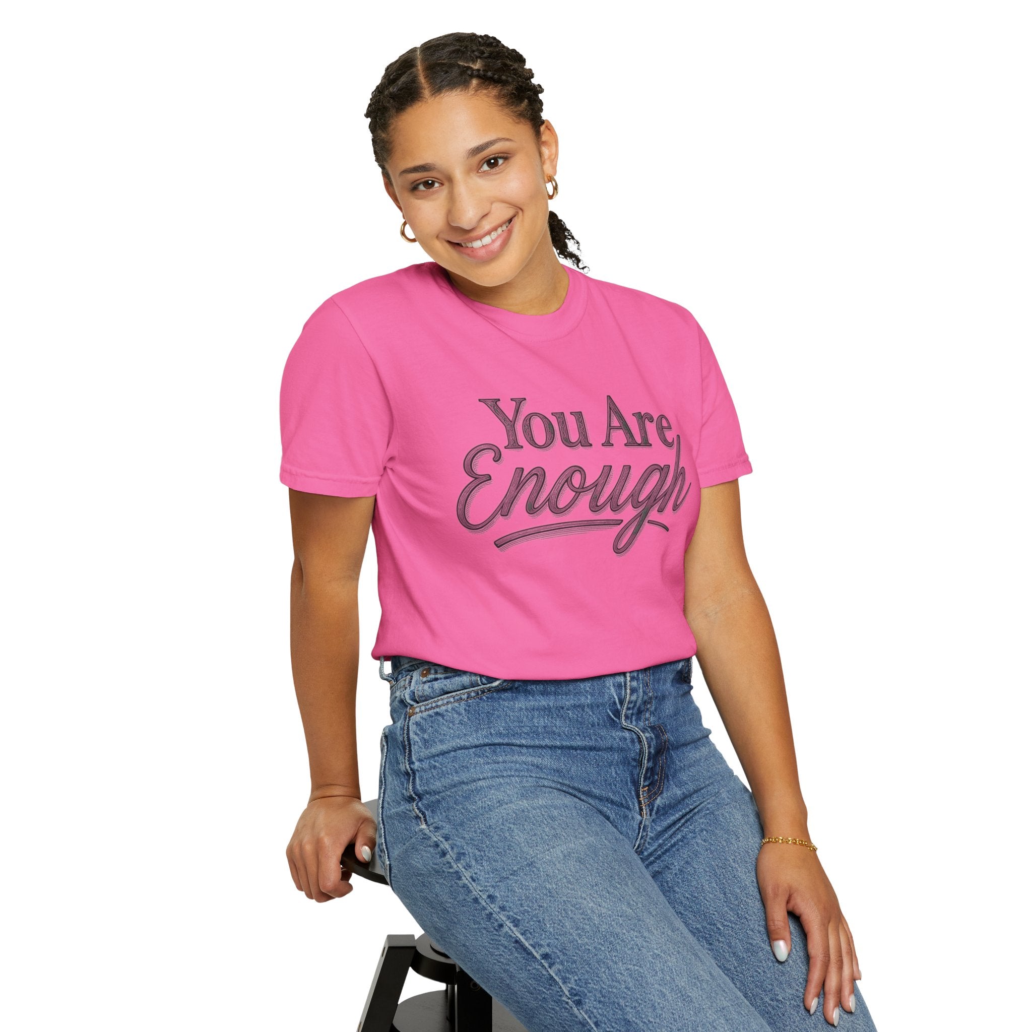 You Are Enough Shirt Inspirational T Shirt Positive Affirmation Tee Mental Health Awareness Shirt Self Love Gift Motivational Apparel