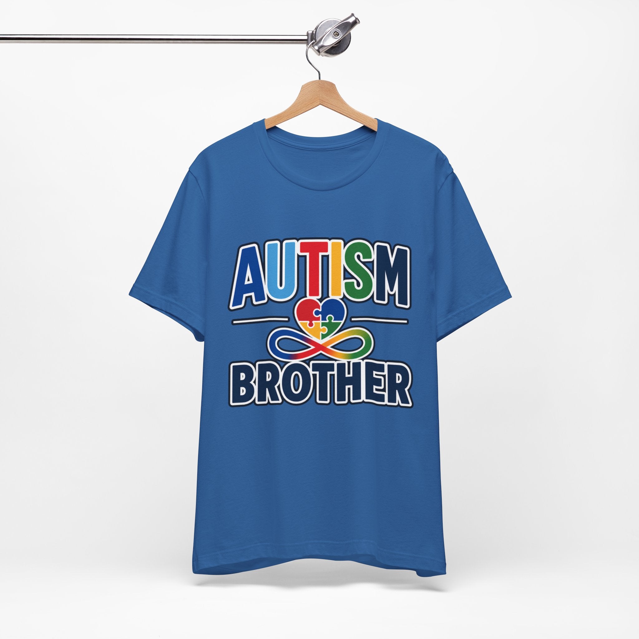 Autism Brother Shirt | Puzzle Heart Infinity T-Shirt | Proud Autism Sibling Tee | Autism Awareness & Acceptance Gift for Brother