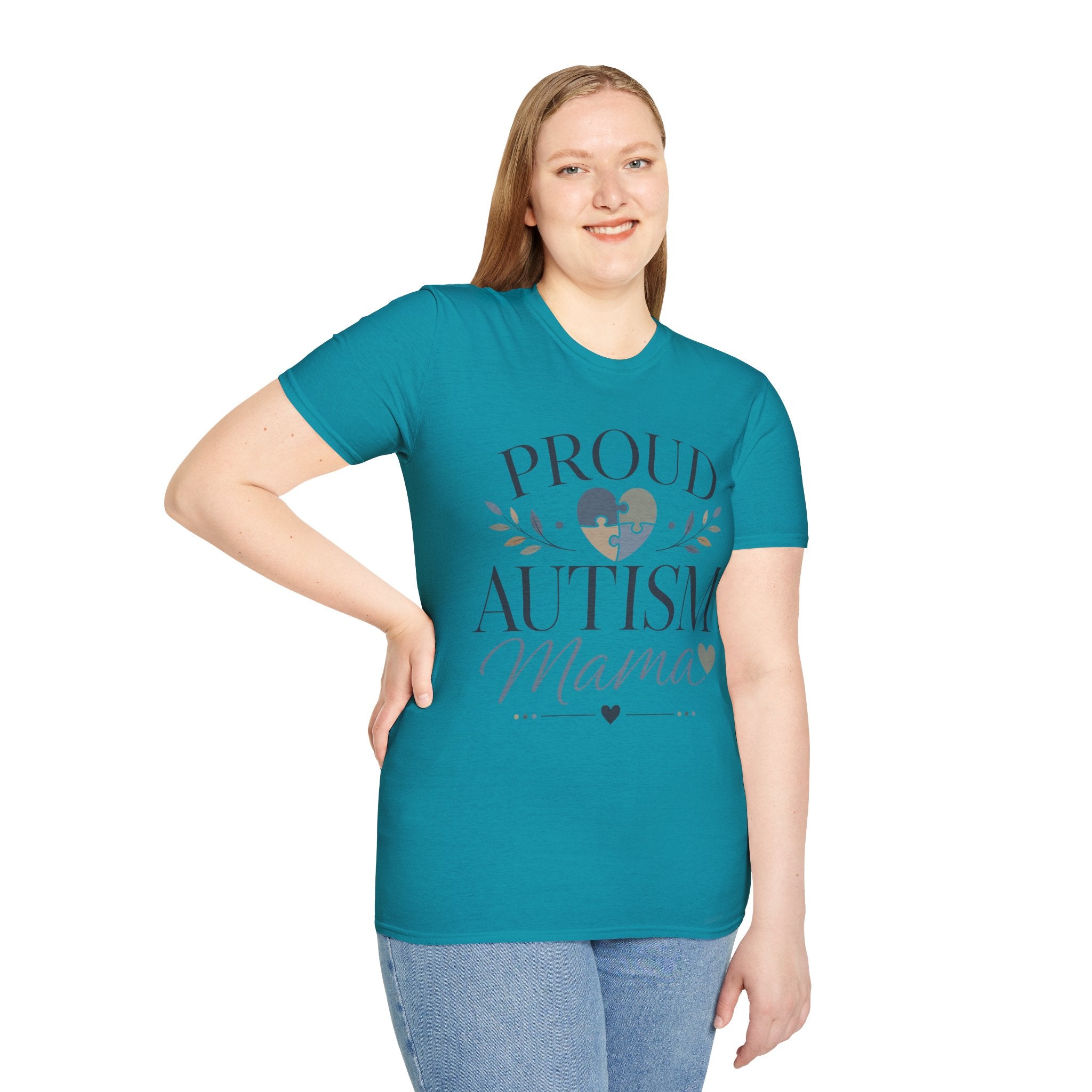 Proud Autism Mama T-Shirt | Puzzle Heart Awareness Tee | Special Needs