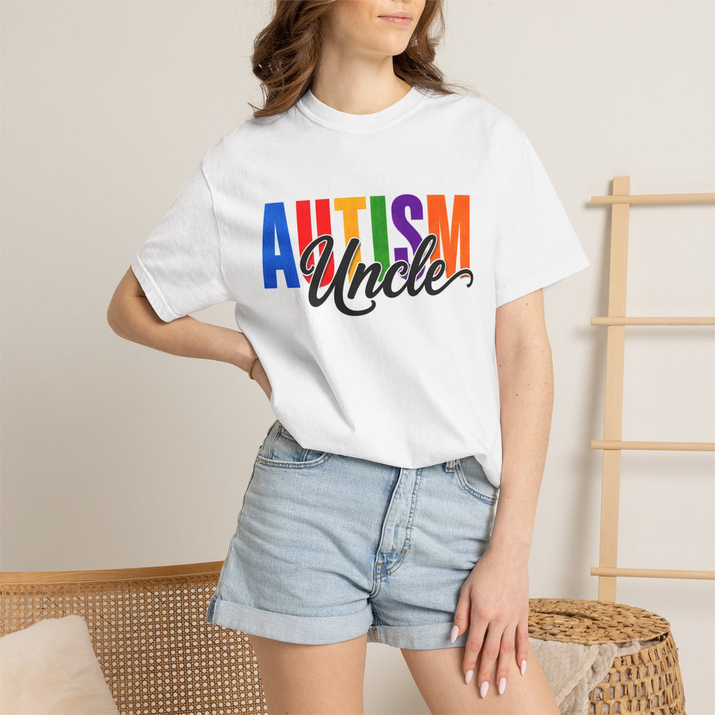 Autism Uncle Shirt Proud Autism Uncle T Shirt Autism Awareness Autism Acceptance Gift Puzzle Heart Special Needs Family Tee