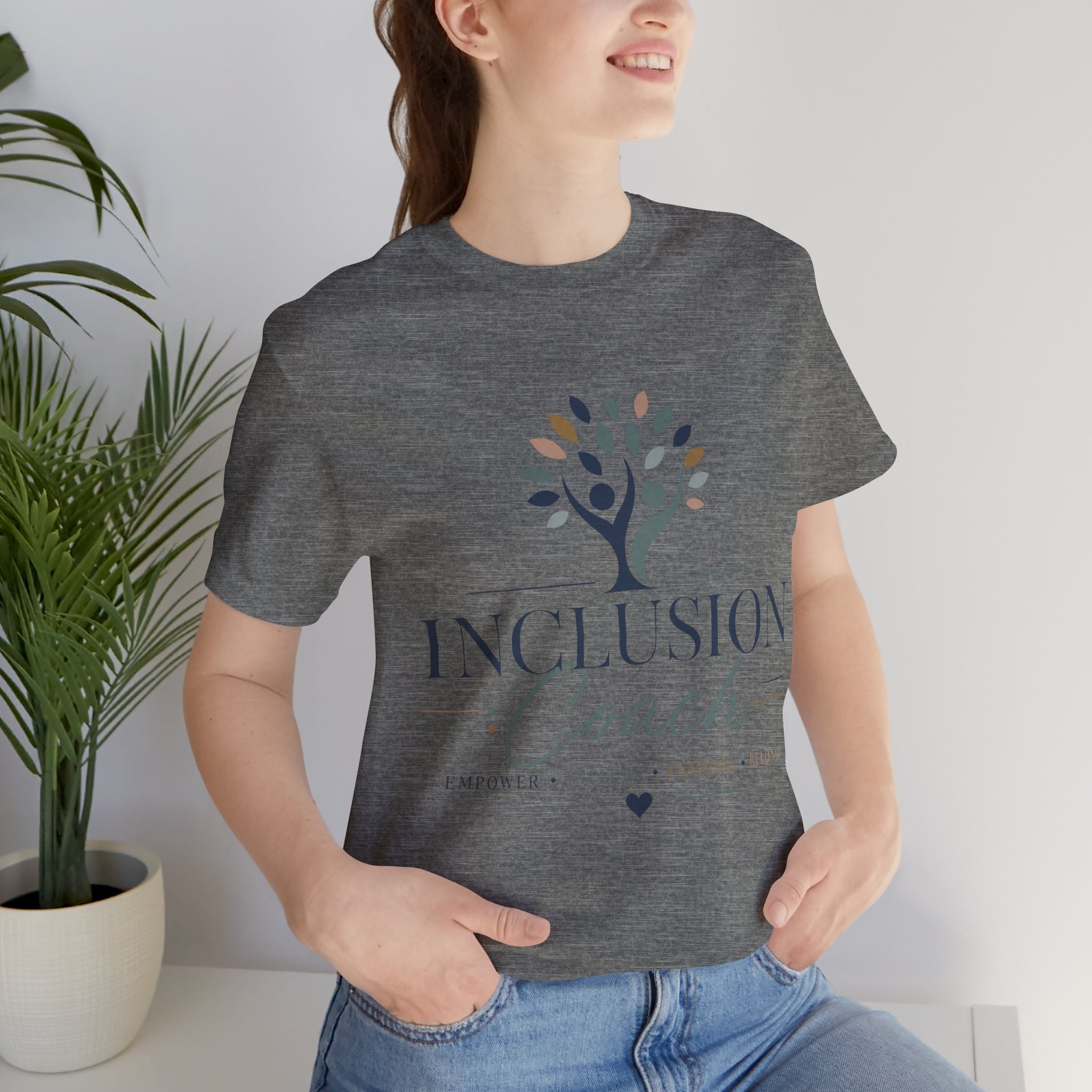 Inclusion Coach T-Shirt | Tree Logo, Empower Inclusivity, Diversity