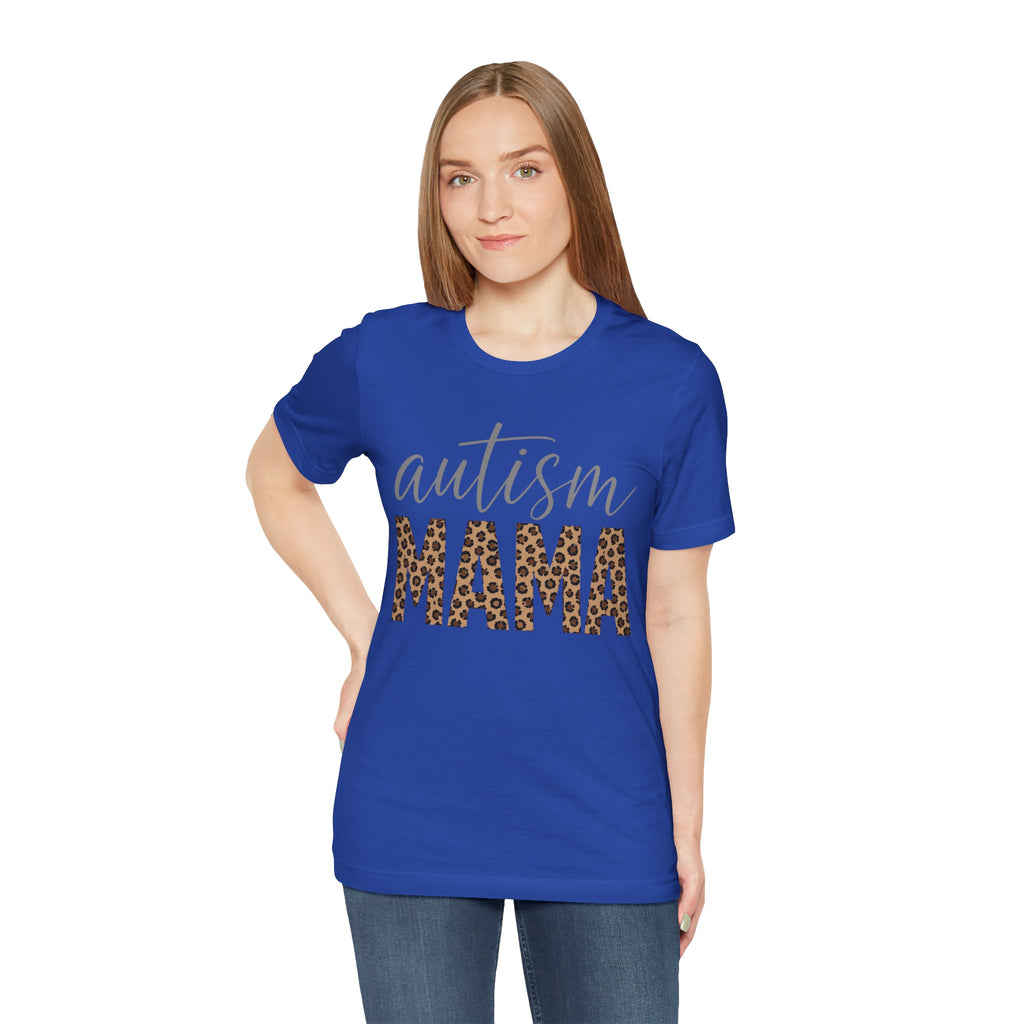 Autism Mama Leopard Print T-Shirt