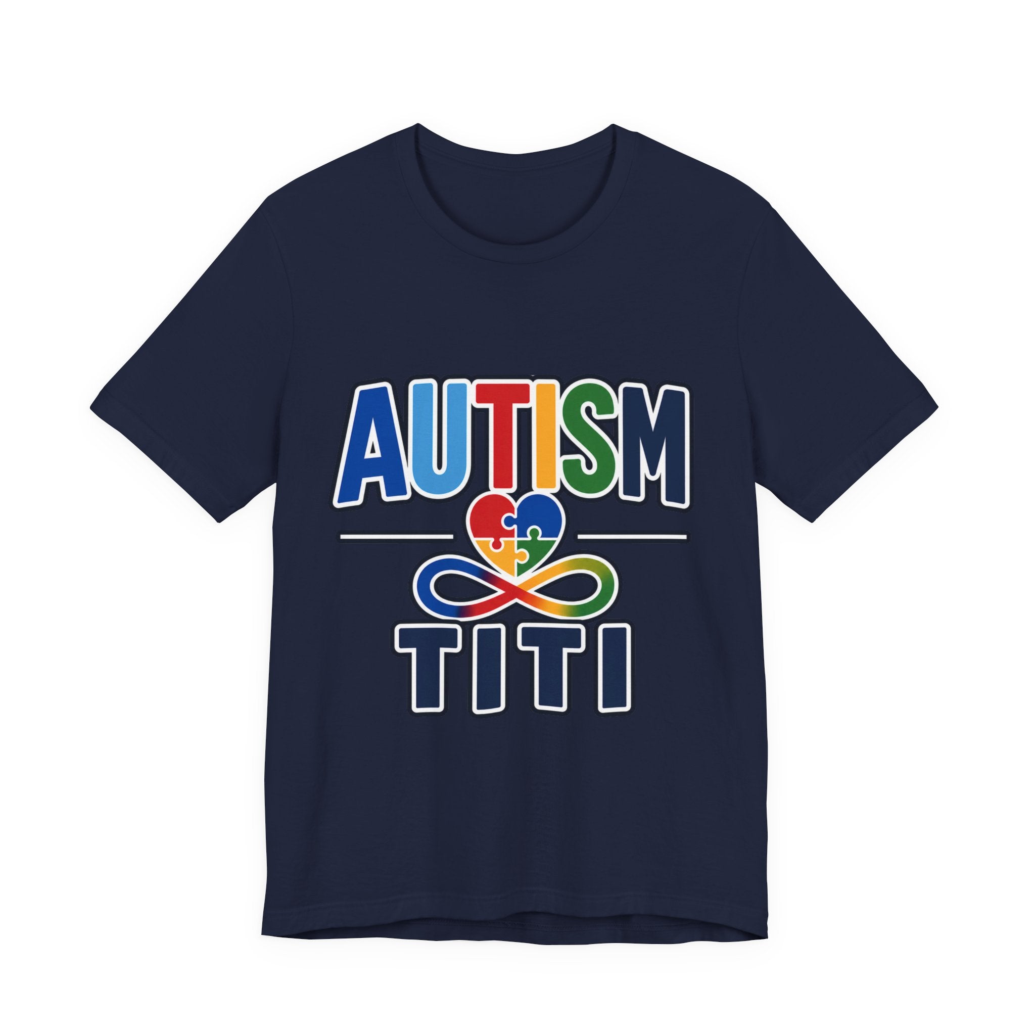 Autism Titi Shirt | Proud Autism Aunt T-Shirt | Spanish Tía Puzzle Heart Infinity Design | Autism Awareness & Acceptance Gift