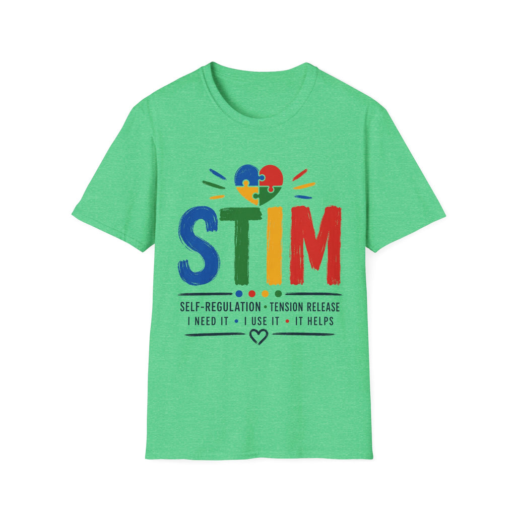 Autism Sensory Shirt | STIM Puzzle Heart Autism Awareness Shirt, Sensory Regulation Support Gift