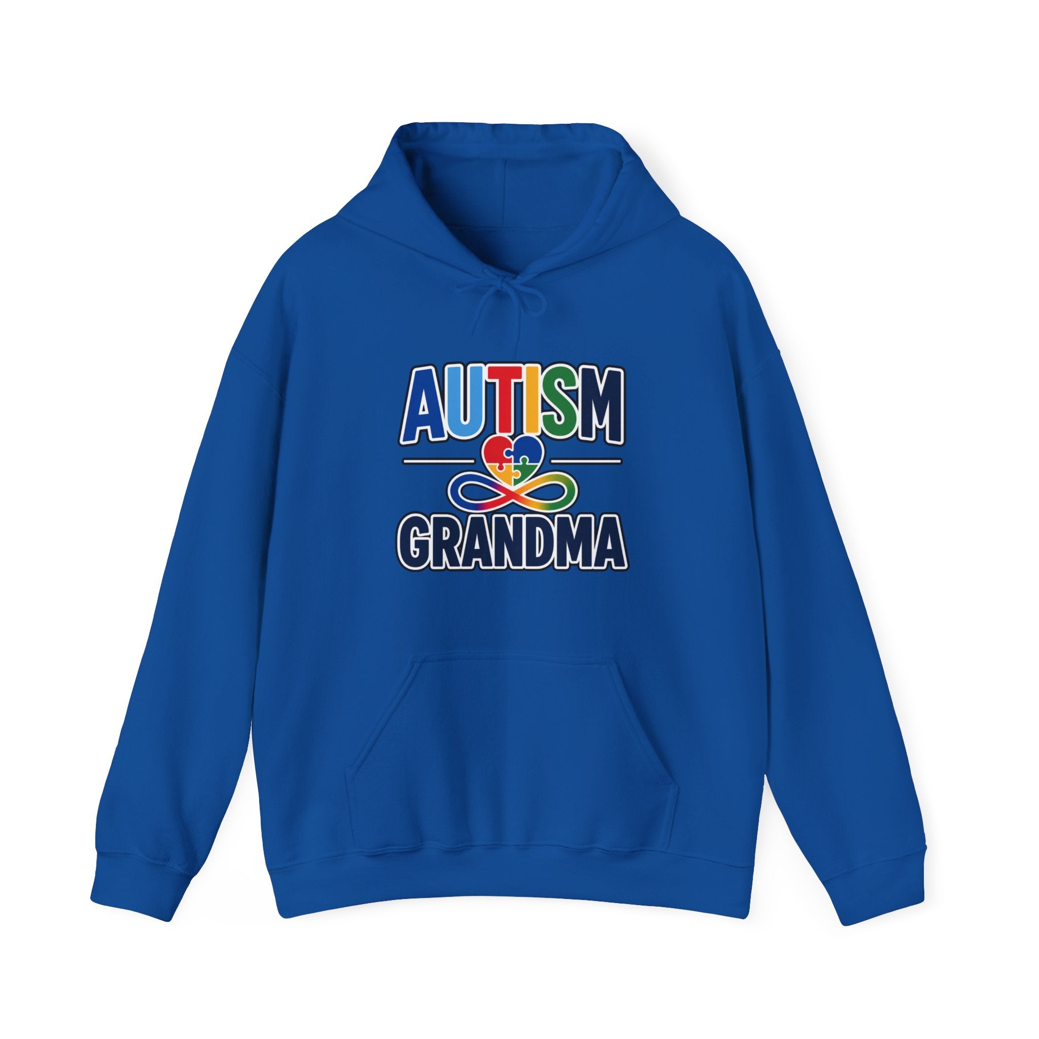 Autism Grandma Hoodie | Puzzle Heart Infinity Sweatshirt | Proud Autism Grandma Gift | Autism Awareness & Acceptance Hoodie