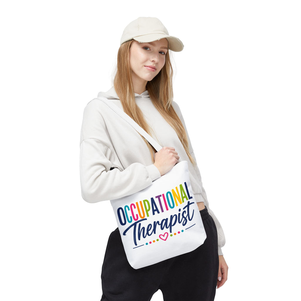 Occupational Therapist Tote Bag | Rainbow Script Healthcare Professional