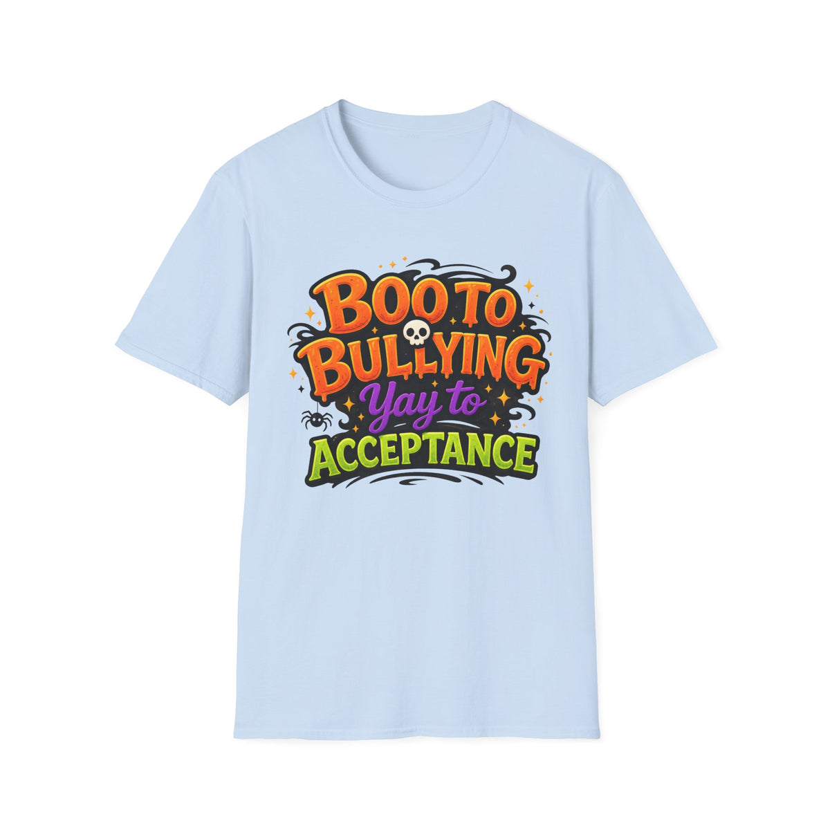 Boo to Bullying Halloween anti-bullying T-Shirt | Acceptance message