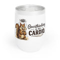 Overthinking Is My Cardio Wine Tumbler Funny Anxiety Cup ADHD Travel Mug Mental Health Gift Stainless Steel Wine Tumbler