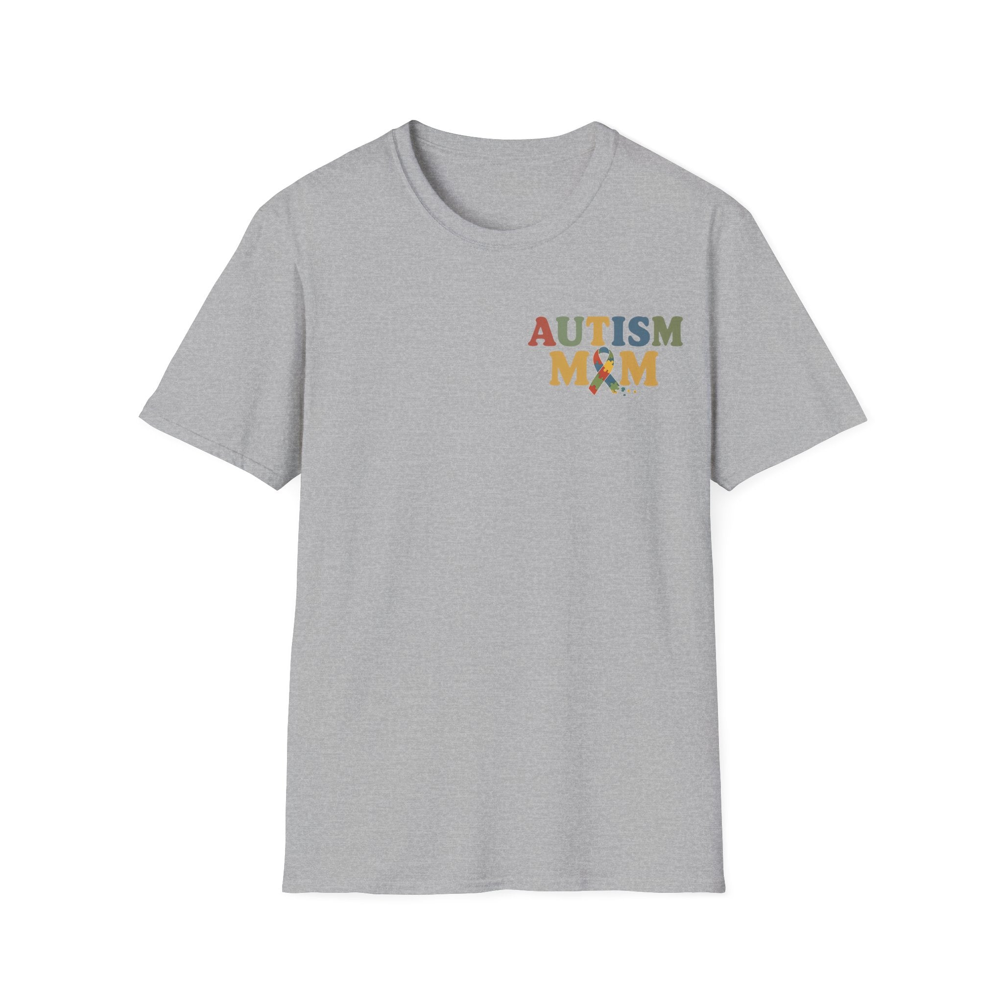 Autism Mom T-Shirt | Autism Awareness Ribbon, Supportive Mom Tee
