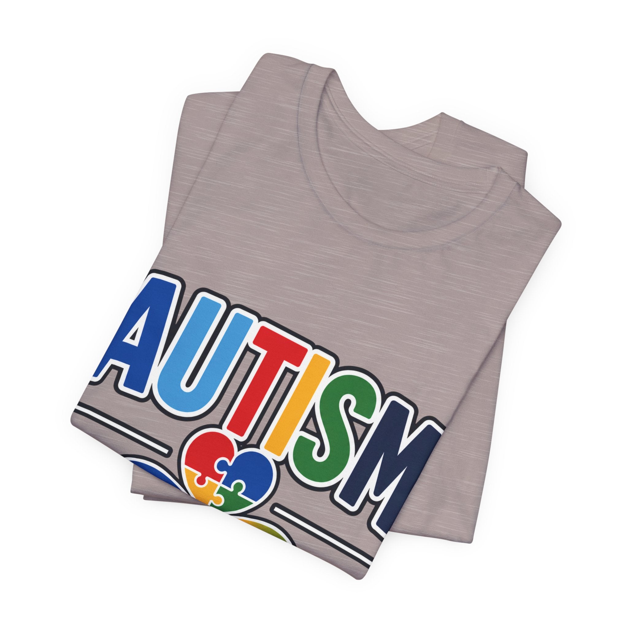 Autism Aunt Shirt | Colorful Puzzle Heart Tee | Autism Acceptance Gift for Aunt | Neurodiversity Awareness T-Shirt | Family Apparel