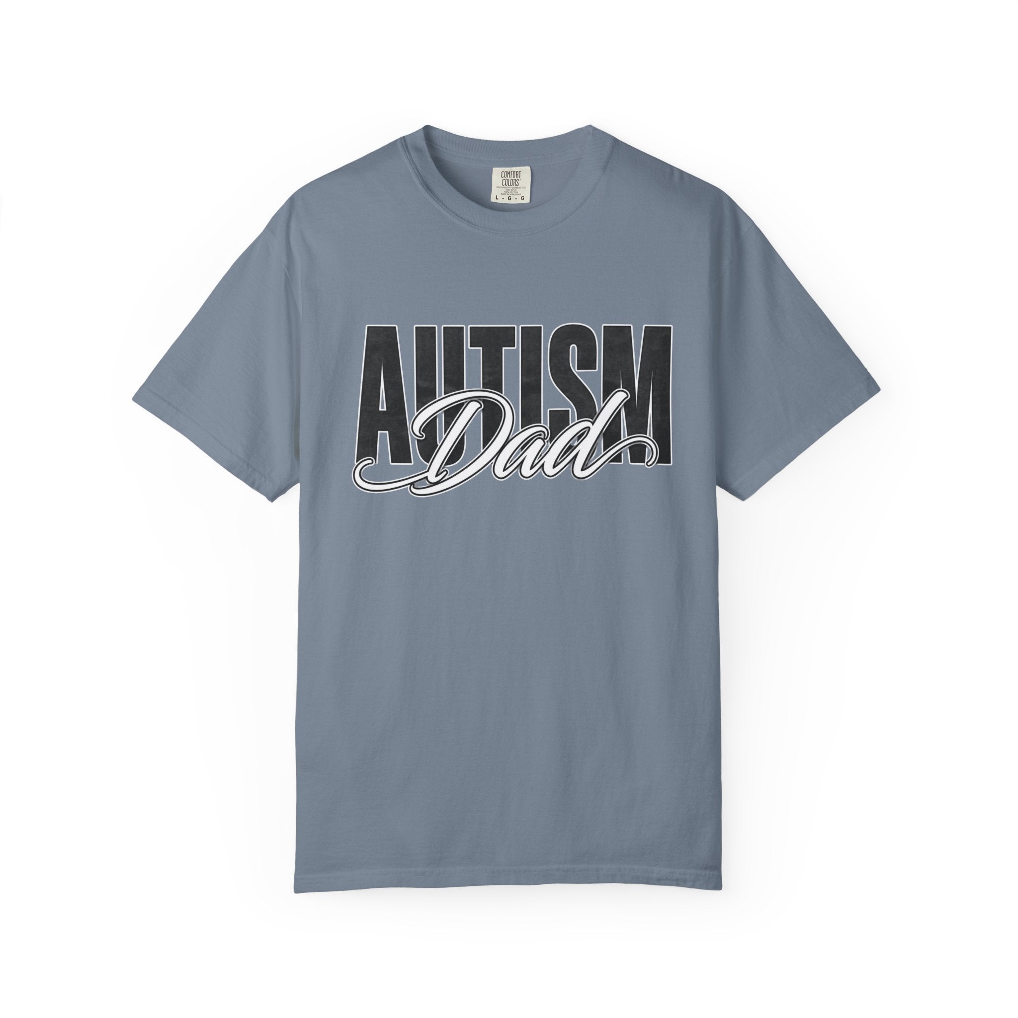 Autism Dad Shirt Autism Dad T Shirt Proud Autism Father Rainbow Block Letter Tee Autism Awareness Autism Acceptance Gift for Dad
