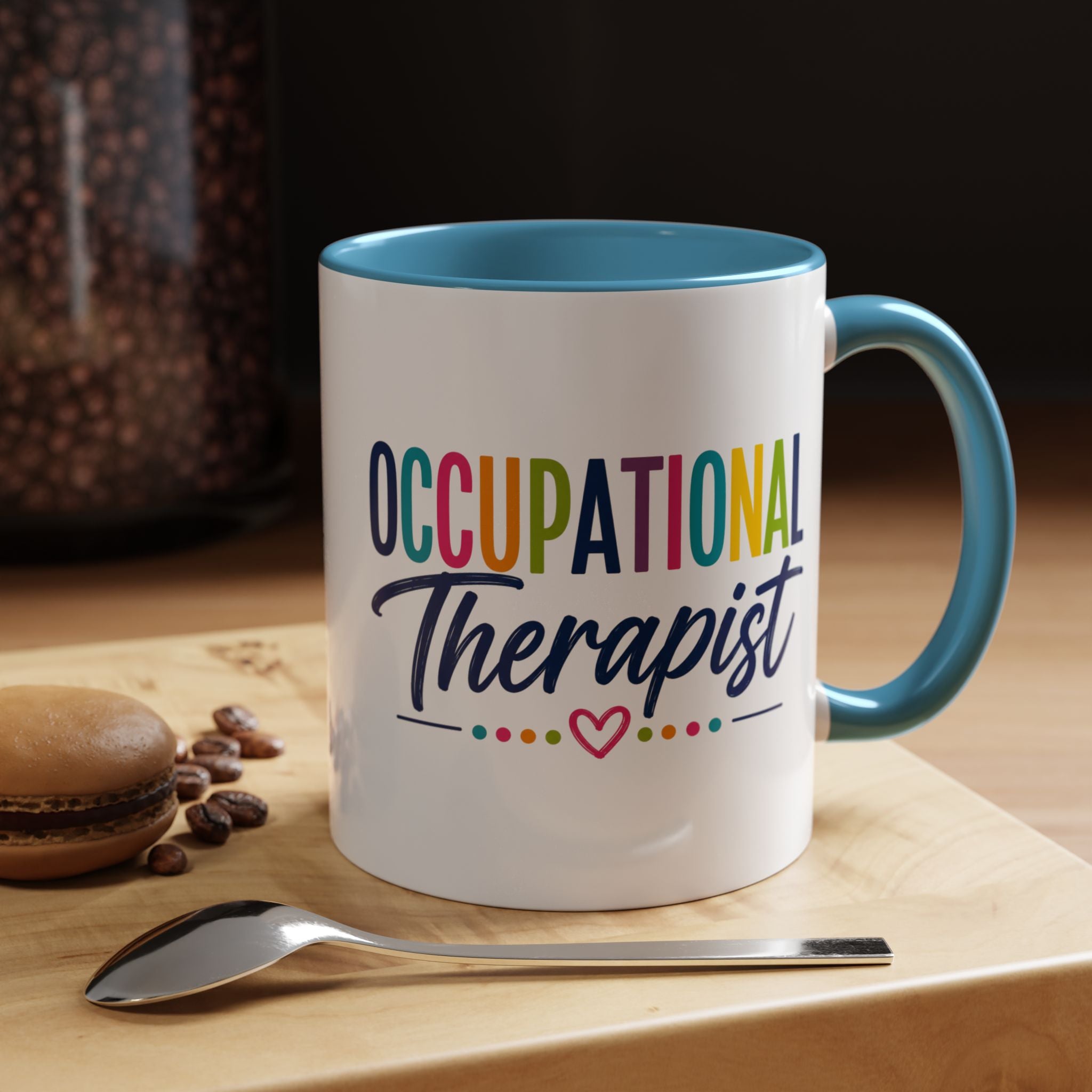 Occupational Therapist Mug | Accent Coffee Mug, Colorful Script 11oz 15oz