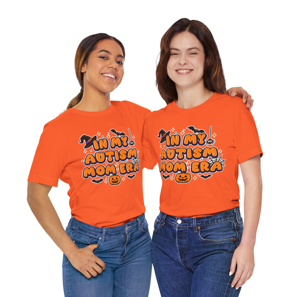 In My Autism Mom Era Tee | Halloween Pumpkin Witch Bat Spiderweb
