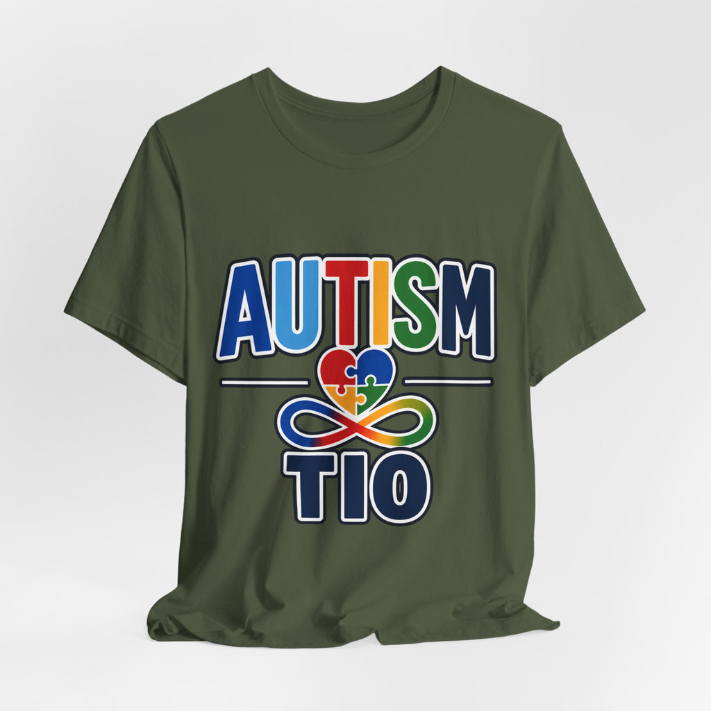Autism Tio Shirt | Proud Autism Uncle T-Shirt | Spanish Tío Puzzle Heart Infinity Design | Autism Awareness & Acceptance Gift