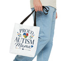 Proud Autism Mama Tote Bag | Puzzle Heart Support Awareness