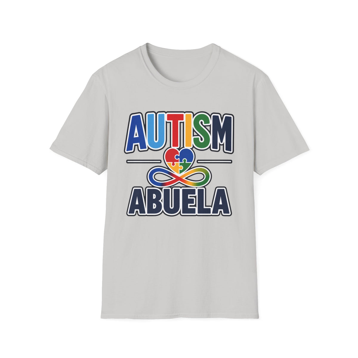 Autism Abuela Heart Puzzle Infinity Shirt, Autism Awareness T-Shirt, Autism Acceptance Abuela Gift, Neurodiversity Family Apparel