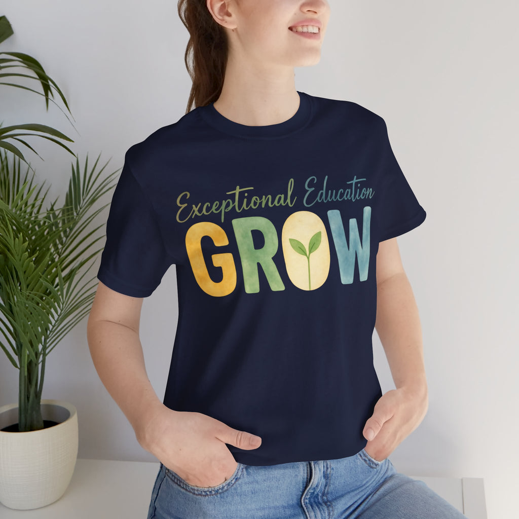 Exceptional Education Teacher Shirt GROW Special Education T Shirt SPED Teacher Gift Inclusive Classroom Autism Teacher Tee