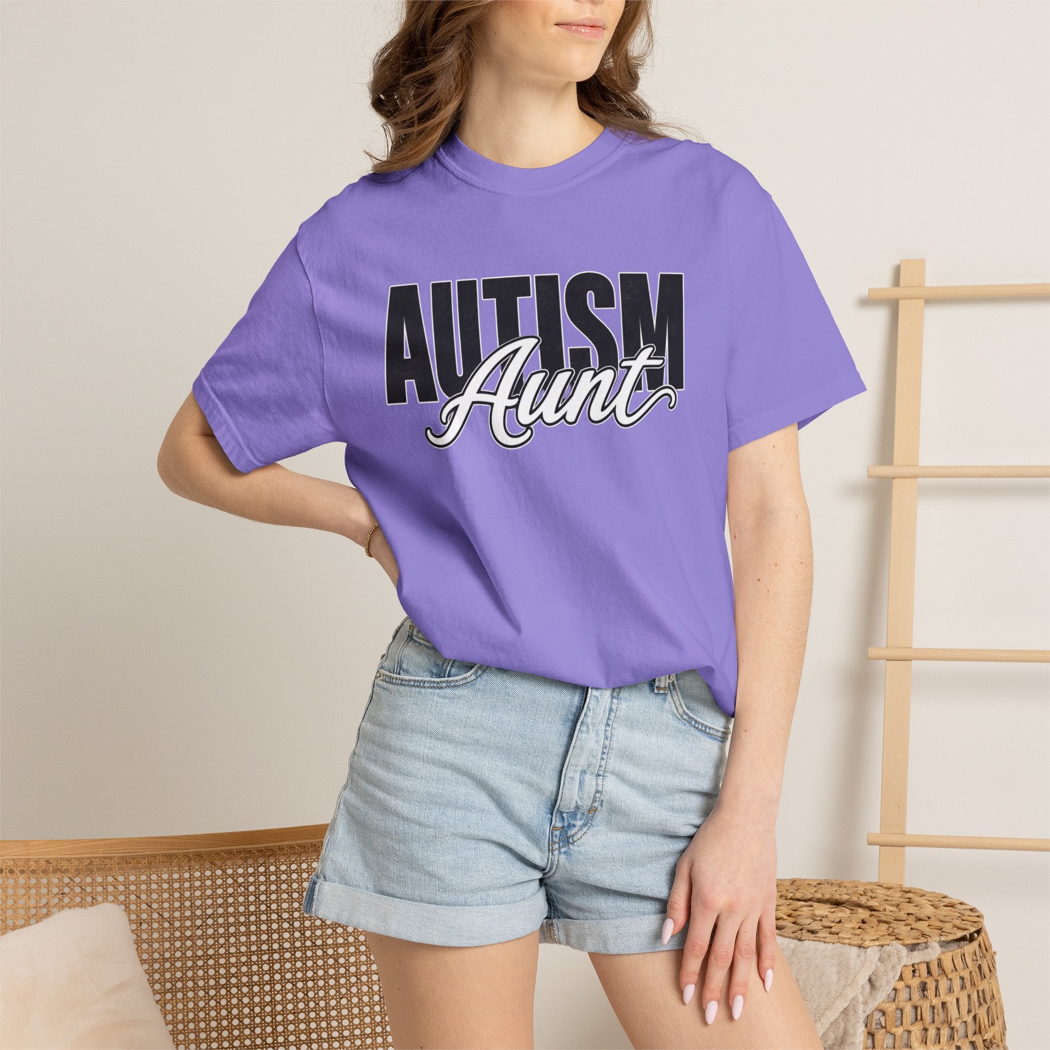 Autism Aunt Shirt Proud Autism Aunt T Shirt Autism Awareness Autism Acceptance Gift Puzzle Heart Special Needs Family Tee