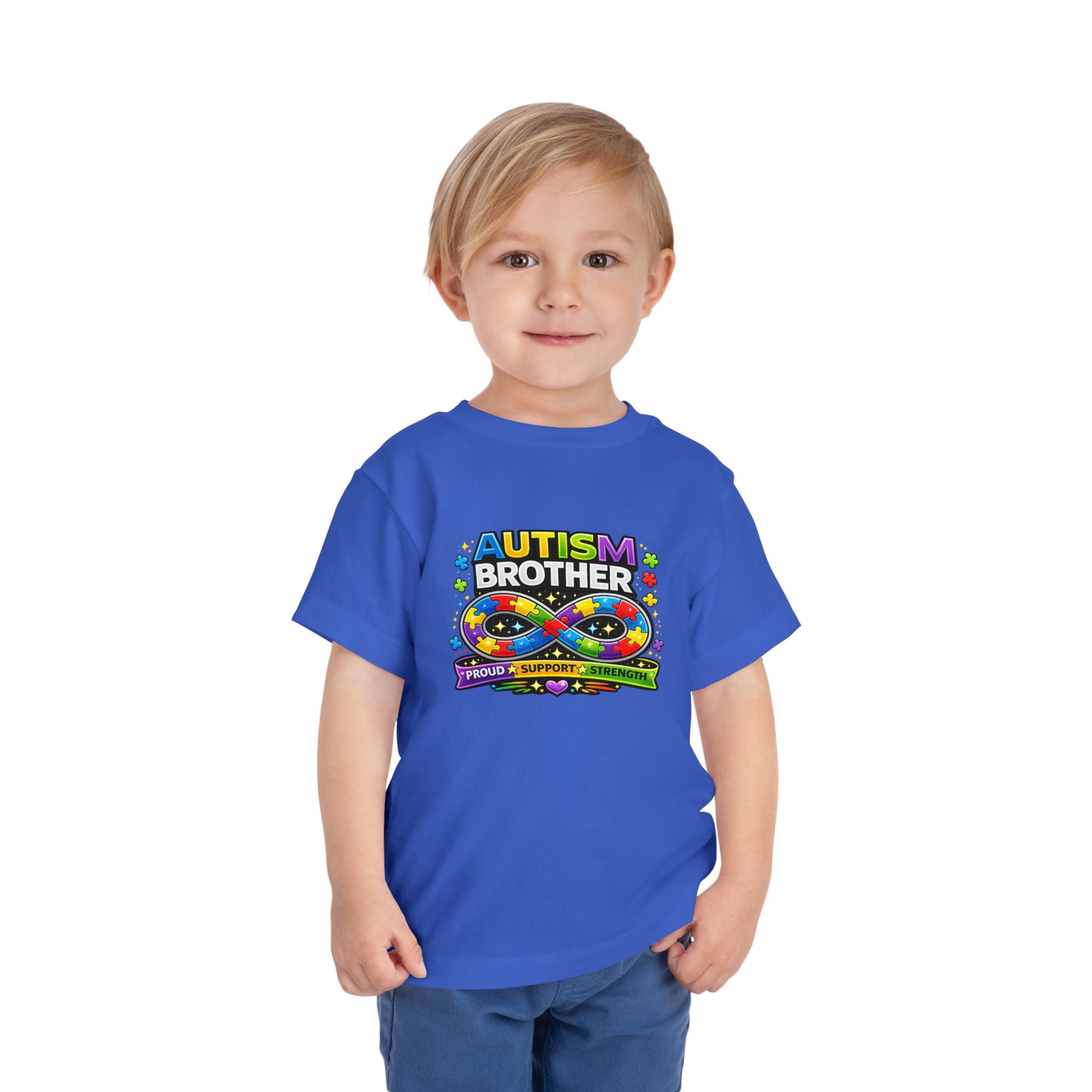 Autism Brother Toddler Tee | Puzzle Ribbon Support