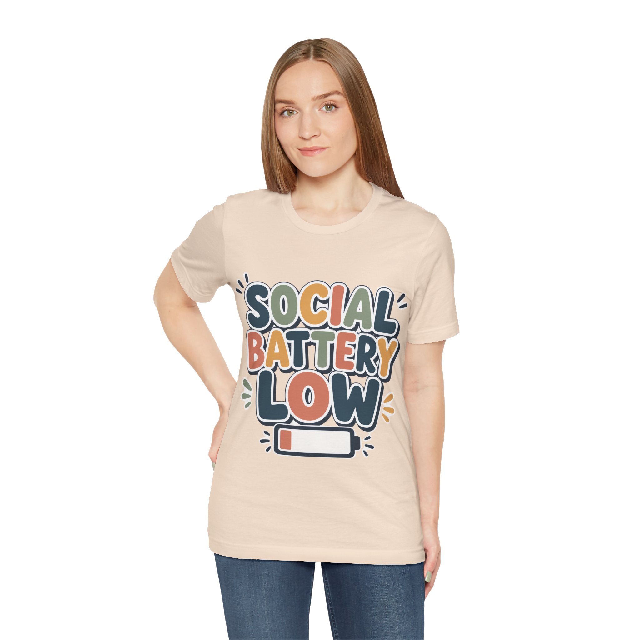 Social Battery Low T-Shirt — Funny Introvert Tee