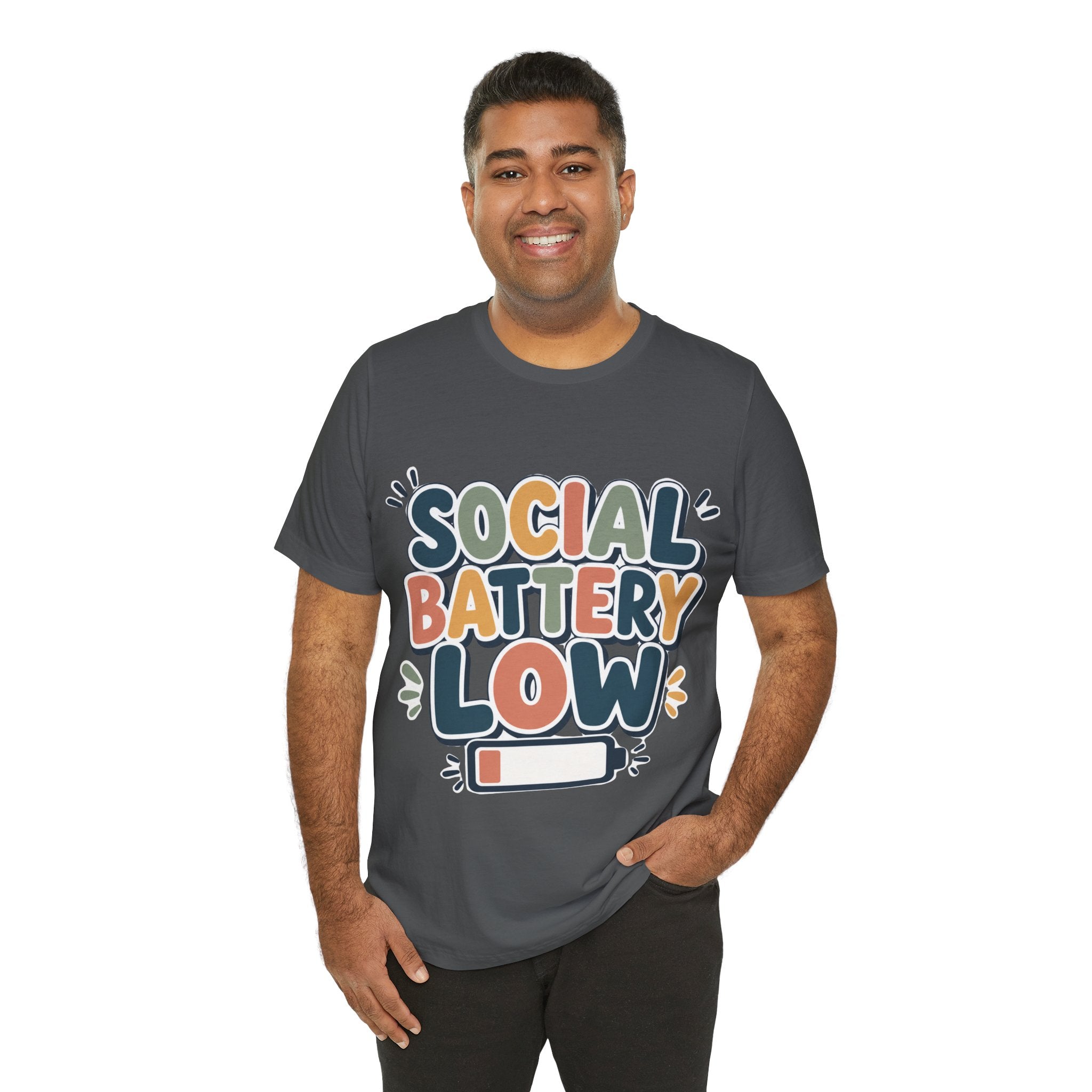 Social Battery Low T-Shirt — Funny Introvert Tee