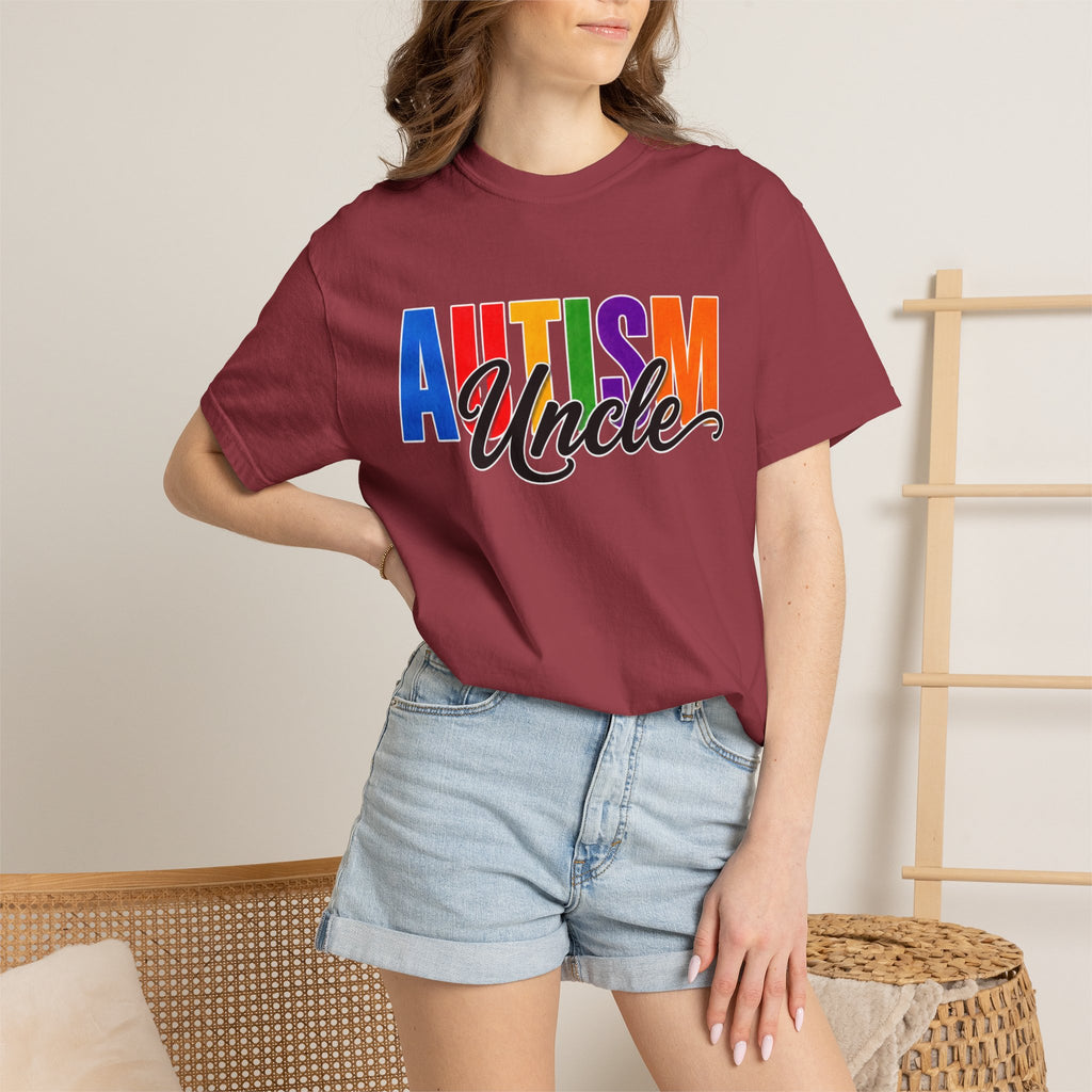 Autism Uncle Shirt Proud Autism Uncle T Shirt Autism Awareness Autism Acceptance Gift Puzzle Heart Special Needs Family Tee