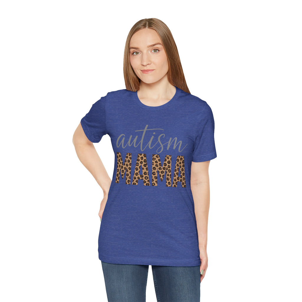 Autism Mama Leopard Print T-Shirt