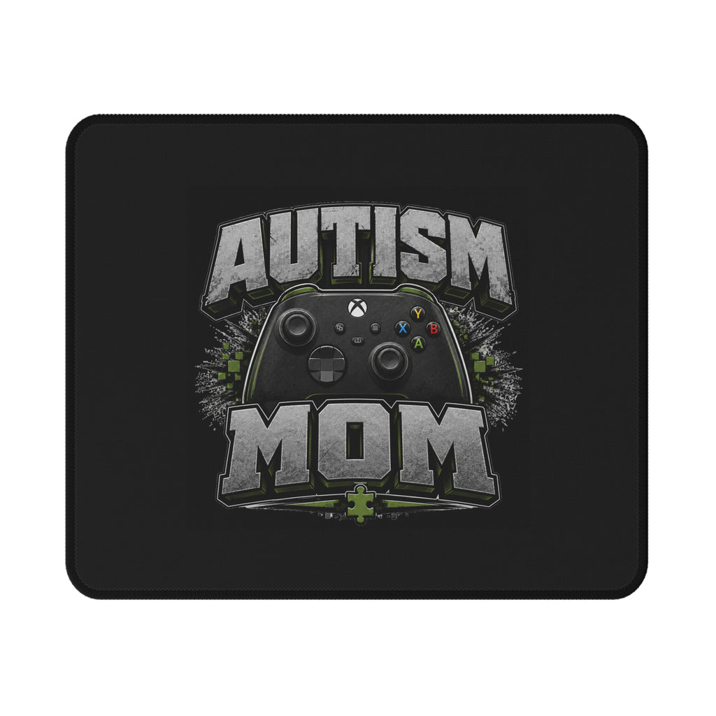 Autism Mom Gaming Mouse Pad | Non-Slip Controller Puzzle Piece Desk Mat | Autism Awareness Gift for Gamers