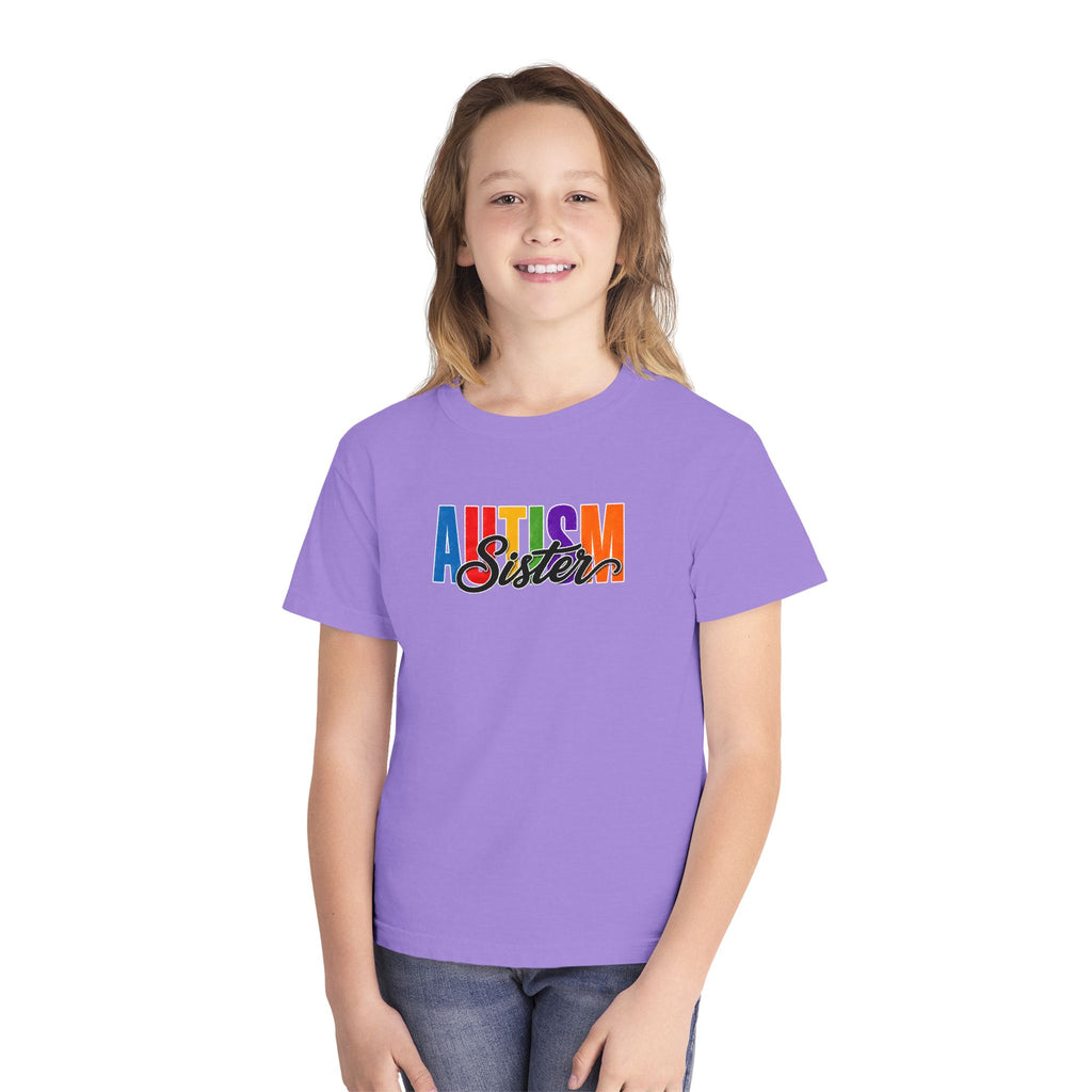 Autism Sister Youth Shirt Kids Autism Sister T Shirt Proud Autism Sibling Tee Autism Awareness Autism Acceptance Gift for Girls