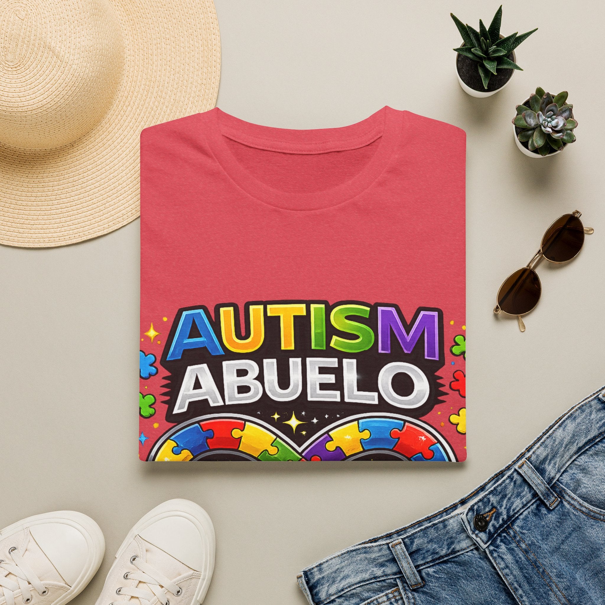 Autism Abuelo Shirt, Proud Autism Grandpa Tee, Spanish Grandpa Gift, Autism Acceptance Shirt, Infinity Symbol T-Shirt, Autism Family Apparel